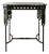 Circa 1925 Neoclassical Revival Wrought Iron and Marble Portrait Medallion Console Table For Sale