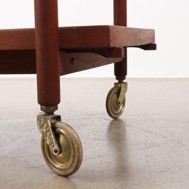 Vintage Kitchen Cart in Teak, 1960s For Sale - Image 6 of 9