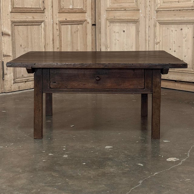 Late 18th Century Antique 18th Century Country French Rustic Farmhouse Coffee Table For Sale - Image 5 of 18