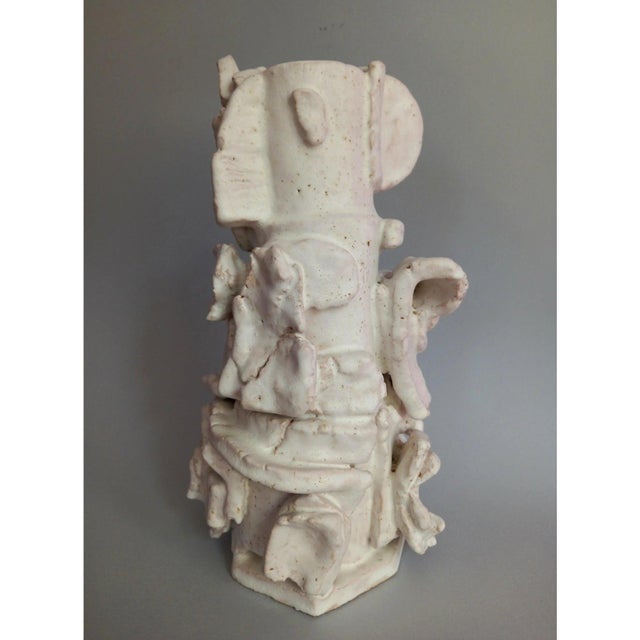 13.2" Sculptural Ceramic Vase 'Las Meninas' # 1 For Sale - Image 6 of 7