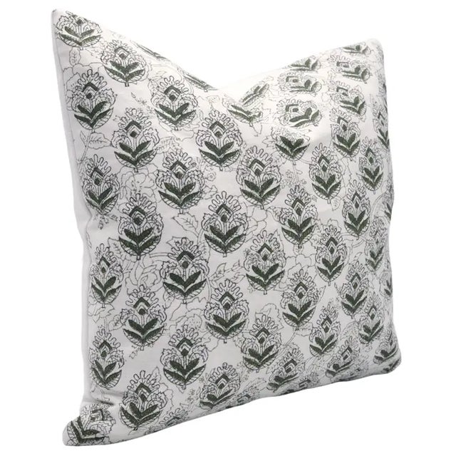 The Betal Leaf cushion cover showcases a hand block print that blends cultural symbolism with botanical elegance. Crafted...