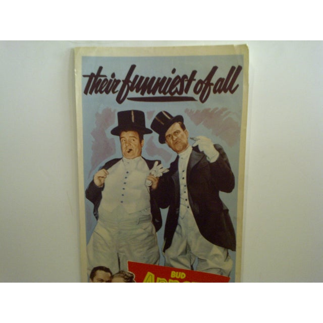 Vintage Movie Poster Bud Abbott And Lou Costello In Society 1953