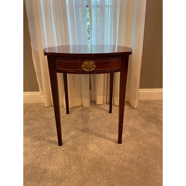 1980s Kindel Mahogany Side Table From Their Winterthur Reproduction Collection For Sale In New York - Image 6 of 16