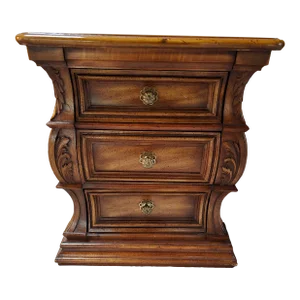 1960s Vintage Hollywood Regency Low Cabinet Pedestal