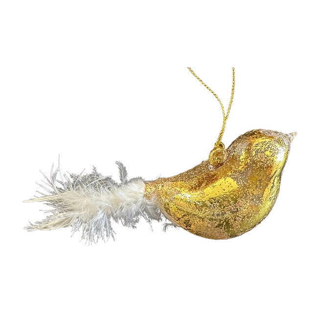 Art Glass Bird Christmas Ornament For Sale