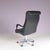 Postmodern Vintage Italian Black Leather Desk Chair from Poltrona Frau, 2000s For Sale - Image 3 of 13
