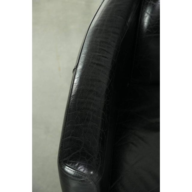 Animal Skin Black Cowhide Aviator Armchairs, Set of 2 For Sale - Image 7 of 14
