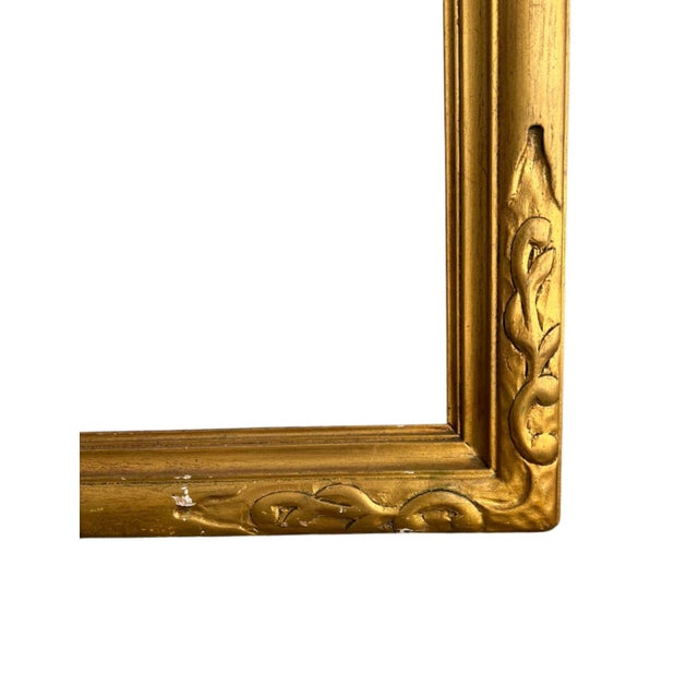 2000 - 2009 Vintage, Large Giltwood Art Nouveau Frame For Sale - Image 5 of 12