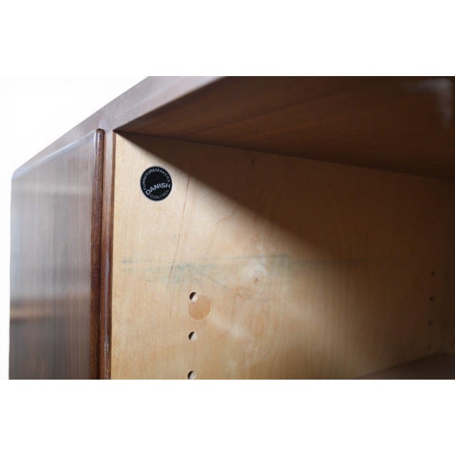 Carlo Jensen Walnut Credenza by Hundevad + Co | Danish Modern 1960s, Attributed For Sale In San Francisco - Image 6 of 8