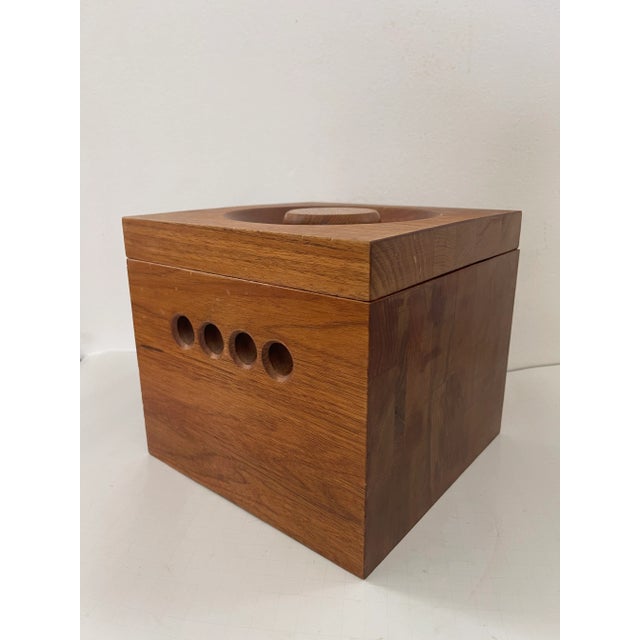 1960s Adams Dorset Vermont Teak Ice Bucket Mid Century For Sale In New York - Image 6 of 11