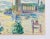 Mid-Century Modern Mid-Century Swedish Folk Art Oil Pastel Drawing of Stockholm City Hall in Sky Blue, Pink, Purple, Teal, Green For Sale - Image 3 of 18