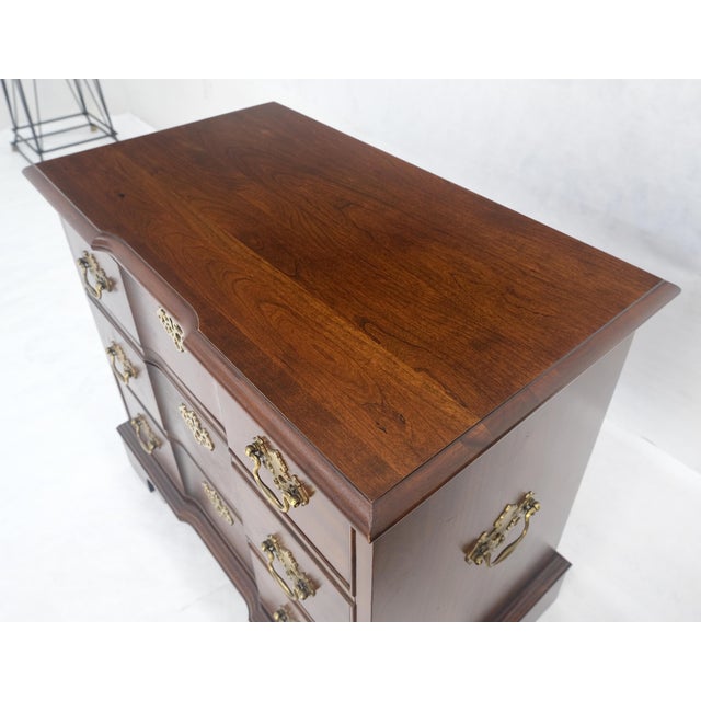 Pair of Solid Cherry 3 Drawers Block Front Nightstands End Tables Stands MIINT For Sale - Image 18 of 18