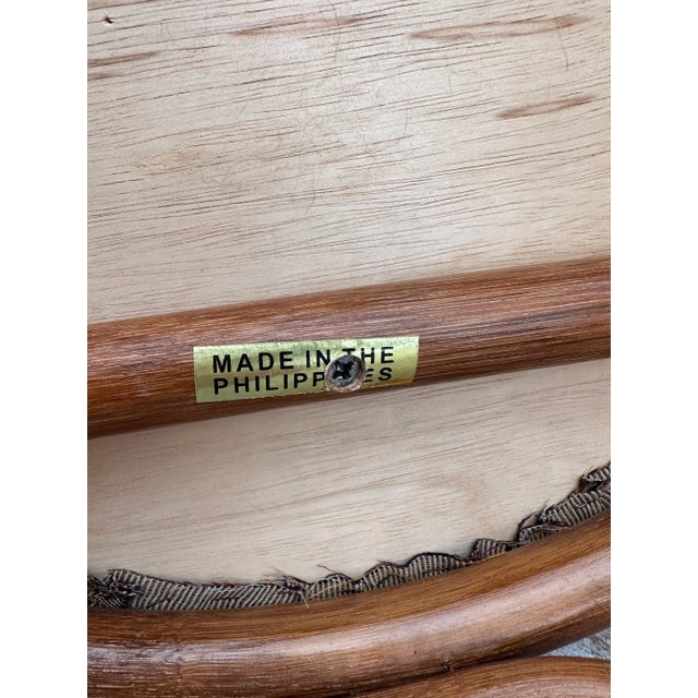 1980s Pair of Old Florida Regency Style Rattan Chairs For Sale - Image 9 of 9