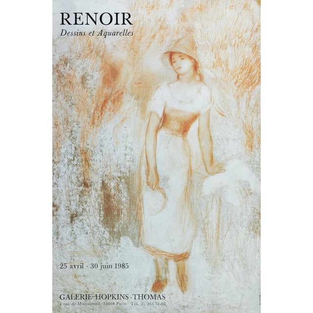 La Glaneuse Poster after Pierre-Auguste Renoir For Sale - Image 6 of 6