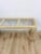 Vintage Console Table Lightwash Pencil Reed Glass Top Coastal Boho MCM For Sale In Tampa - Image 6 of 10