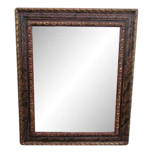 Antique Italian Faux Marble Painted Mirror