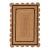 3x8 Ft. Black Double Line Border Braided Jute Scallop Rug For Sale