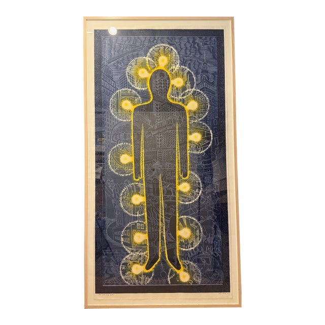 The Luminary Woodblock Print by John Buck For Sale