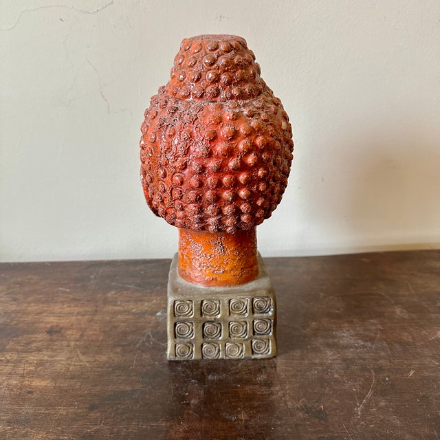 Mid 20th Century Aldo Londi for Bitossi Buddha Head For Sale - Image 5 of 9