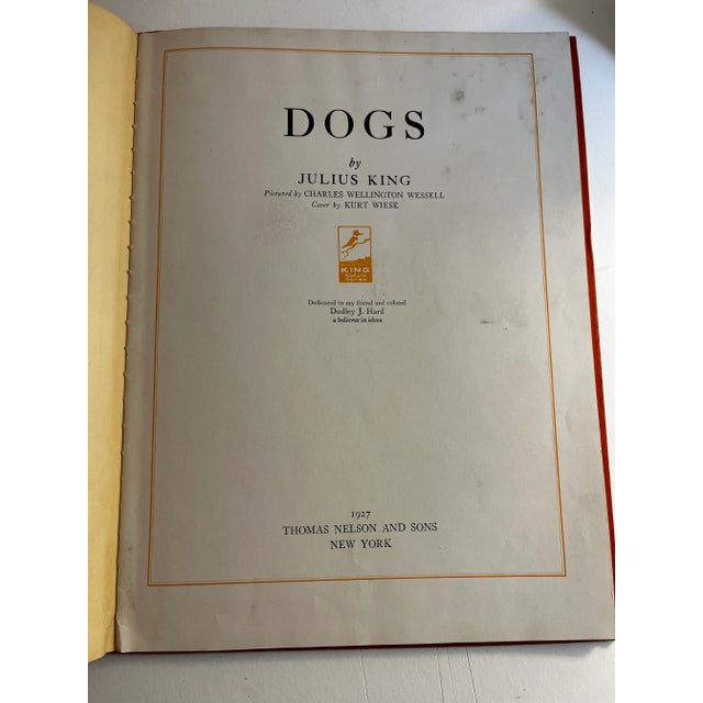 American 1927 Dogs by Julius King Book For Sale - Image 3 of 13