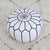 2020s Moroccan Leather Moroccan Pouf Cover For Sale - Image 5 of 6