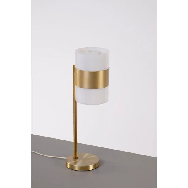 1960s Brass Table Lamp attributed to Luxus, Sweden, 1960s For Sale - Image 5 of 11