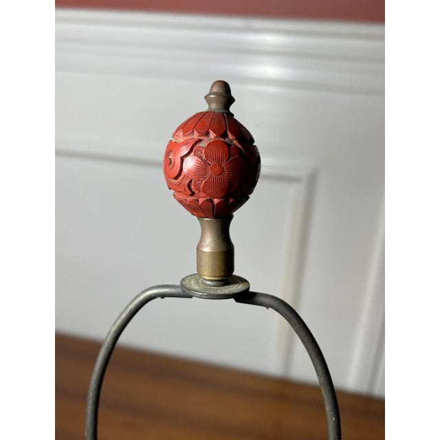 Chinese Antique Early 19th Century Chinese Oxblood Sang De Boeuf Vase Lamp For Sale - Image 3 of 9