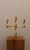 Metal Vintage Swedish Brass Three-Arm Candelabra by Gusum, 1974 For Sale - Image 7 of 7