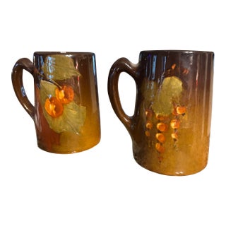 Arts & Crafts Owen’s Utopia Mugs - a Pair For Sale