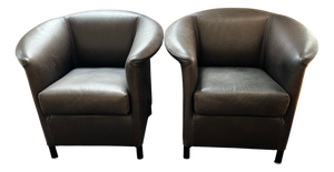 Aura Club Chairs in Leather Armchairs by Paolo Piva for Wittmann, 2000s, Set of 2