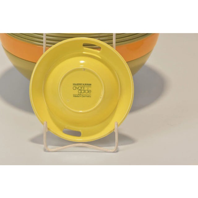 Modular Tableware in Glazed Ceramic by Helen Boch & Federigo Fabbrini for Villeroy & Boch, Germany, 1970s, Set of 19 For Sale - Image 6 of 8