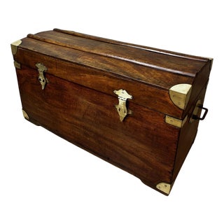 Antique Camphor Wood Chest, 1900 For Sale