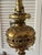 Metal Victorian Brass Converted Oil Lamp Marble Side Table Floor Lamp For Sale - Image 7 of 16
