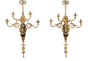 Louis XVI Style Wall Sconces After Thomire, Set of 2