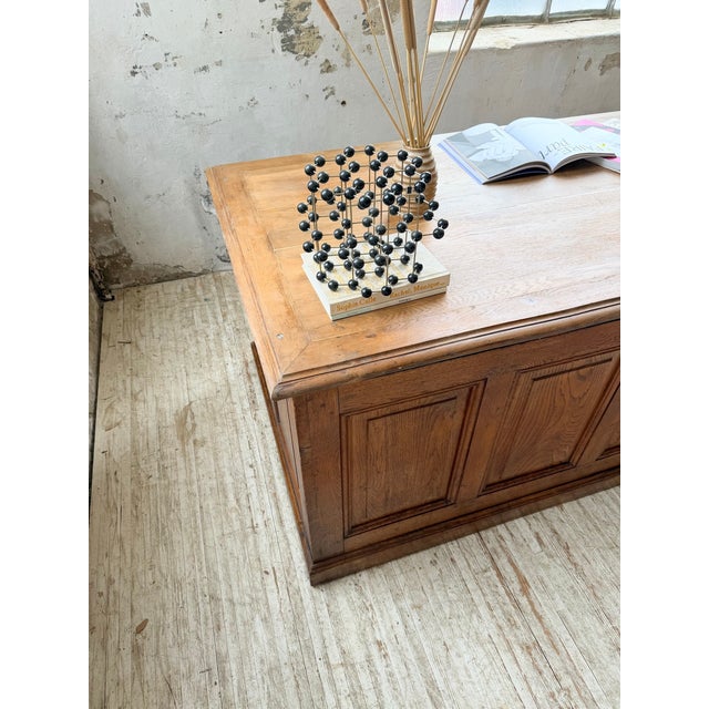 Wood Vintage Oak Counter, 1950s For Sale - Image 7 of 18