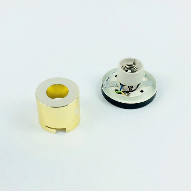 1970s Mid-Century Modern Amber Bubble Glass Flush Mounts by Helena Tynell for Limburg - a Pair For Sale - Image 9 of 10