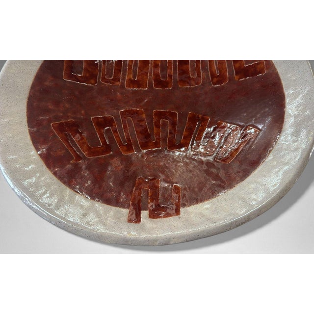 Brutalist Style French Porcelain Stoneware Centerpiece For Sale - Image 9 of 18