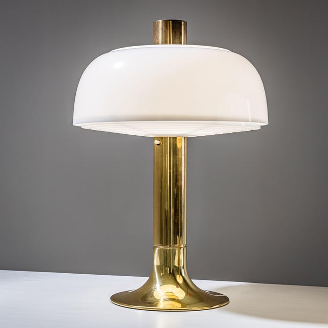 1970s 1970s Brass and Plexiglass Table Lamps in the Style of Anders Pehrson - a Pair For Sale - Image 5 of 10