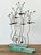 Metal Vintage Postmodern Three Candle Candelabra After Tony Evans - A Pair For Sale - Image 7 of 12