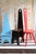 Handmade Red "Keyhole Chair" in the Style of William Fetner For Sale - Image 9 of 13