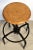 American Black Metal and Chrome Bar Stools With Round Wood Seats 'Four Available' For Sale - Image 3 of 12