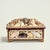 Enchanting 19th century lidded box ambitiously decorated in exotic seashells over wood. The inside is fitted with a...