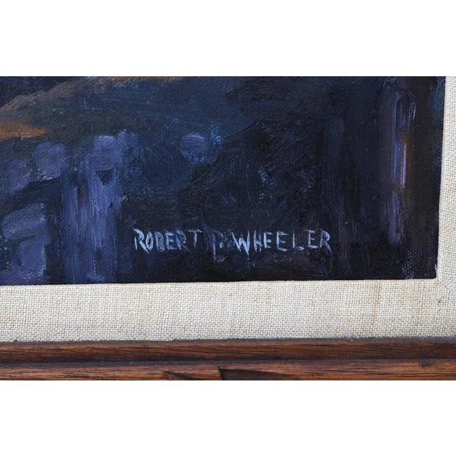 Unframed for Mark Only * Oil Painting "Shore Line at High Tide" by Robert P. Wheeler For Sale - Image 4 of 11