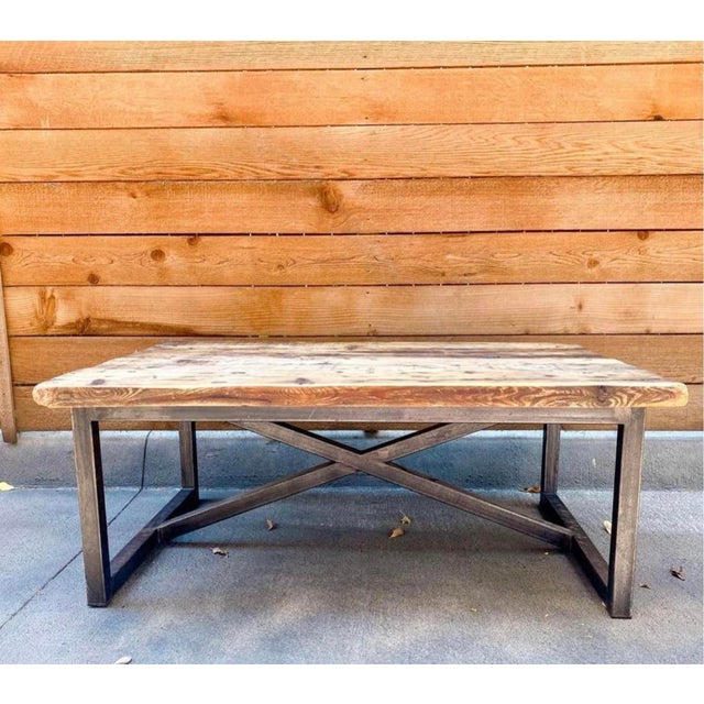 Restoration Hardware Timothy Oulton Salvaged Boatwood Coffee Table With