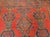 Textile Vintage Turkish Oushak Hand-Knotted Rug, Red Geometric, Early 1900s, 9' x 11' For Sale - Image 7 of 18