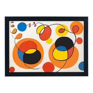 1970s Alexander Calder (USA, 1898–1976) – Color Lithograph "OVERLAPPING", Ed. 79/95