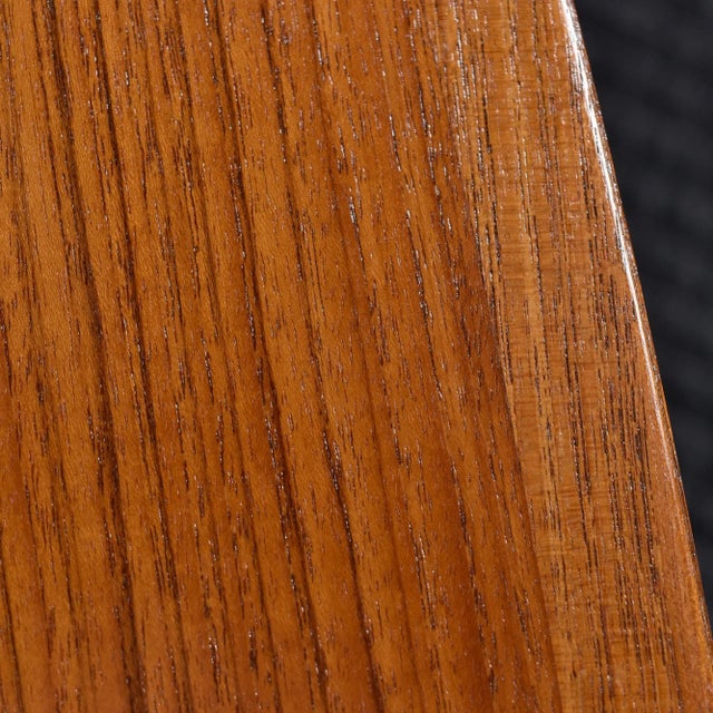 Refinished Expanding Oval Danish Modern Teak Flip-Flap Dining Table by Dyrlund For Sale - Image 13 of 15