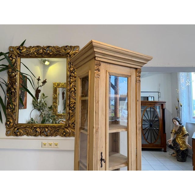 Rustic Display Cabinet in Natural Wood For Sale - Image 12 of 13