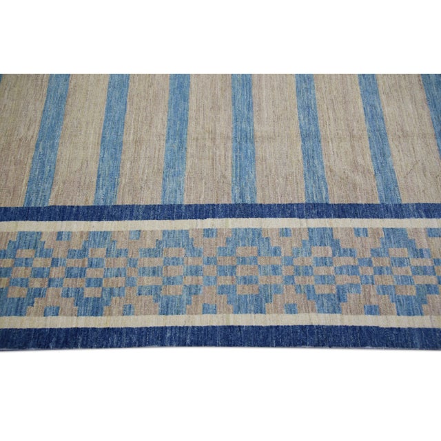 Early 21st Century Modern Turkish Oushak Rug 9'10" x 12'1" For Sale - Image 5 of 10