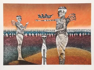Lynn Sweat Lithograph - Offering